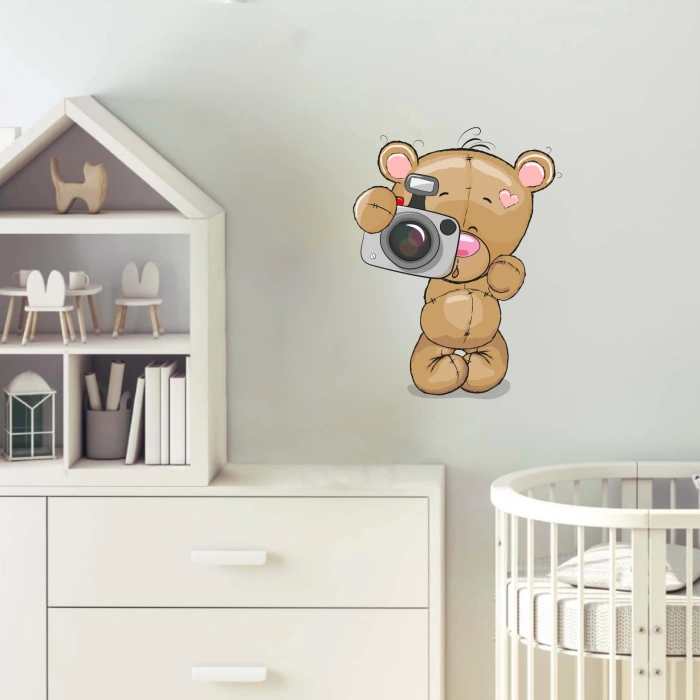 Fotoğraf Çeken Ayıcık Sticker