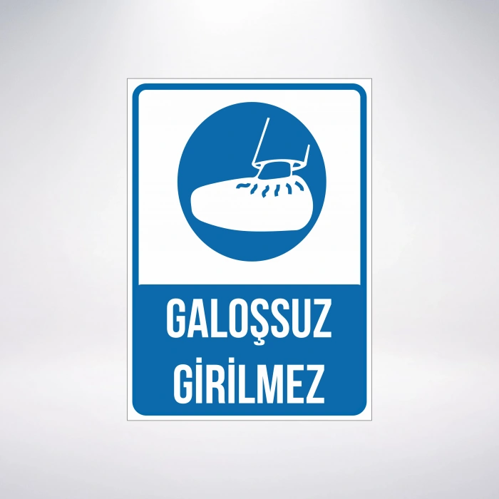 galoşsuz girilmez Sticker 20X28 Cm