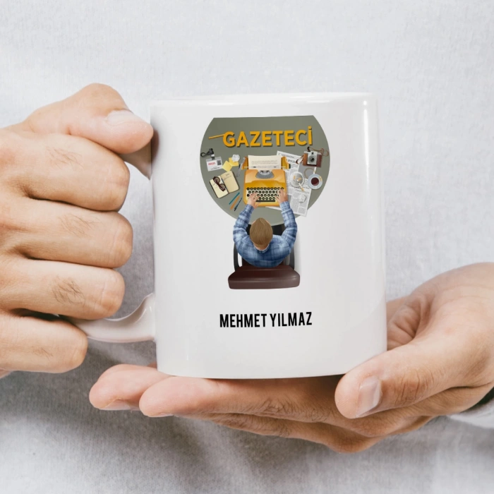 Gazeteci İsme Özel Kupa