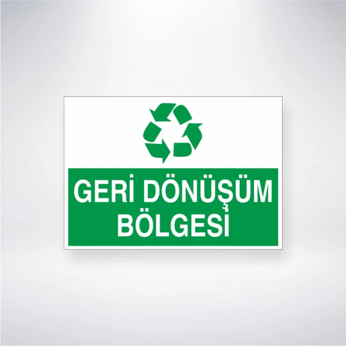 Geri Dönüşüm Bölgesi Sticker 20X28 Cm