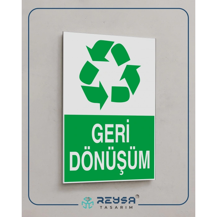 Geri Dönüşüm Sticker 20X28 Cm