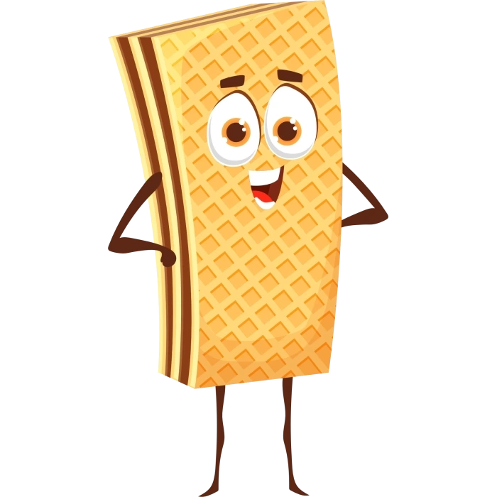 Gofret 10x10 cm Renkli Sticker