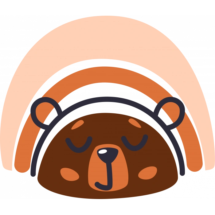 Gökkuşağının Altında Uyuyan Ayı