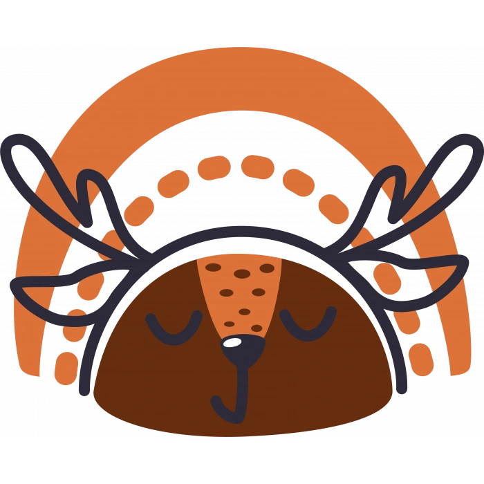 Gökkuşağının Altında Uyuyan Geyik