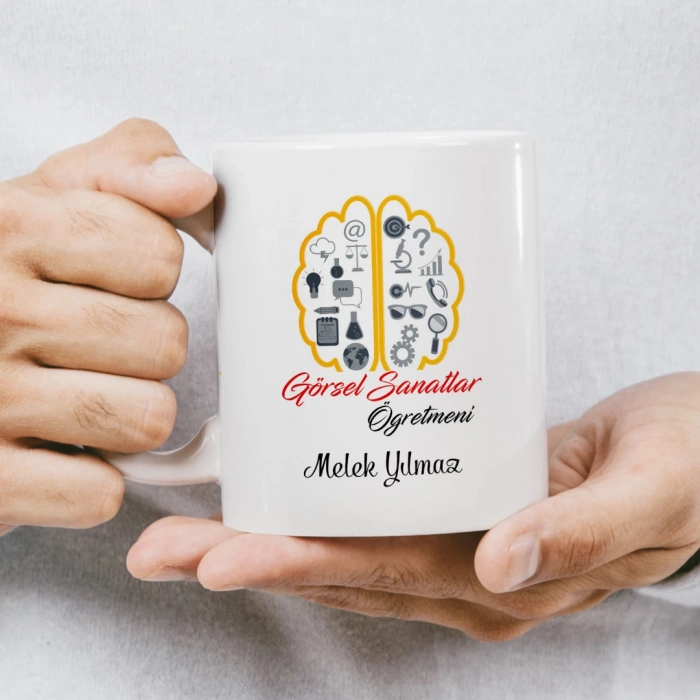 Görsel Sanatlar Öğretmeni İsme Özel Kupa