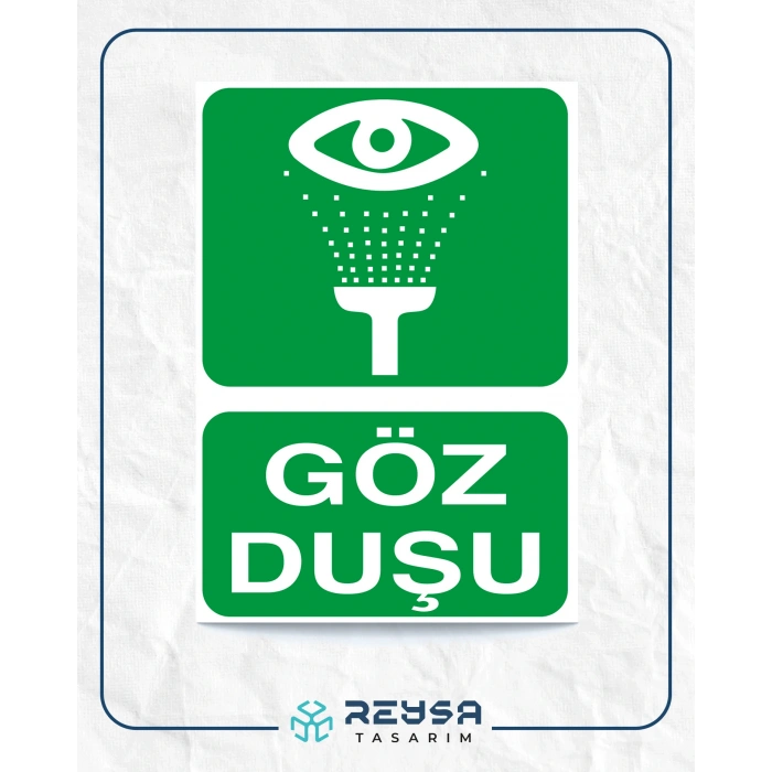 Göz Duşu Sticker 20X28 Cm