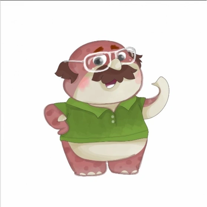 Gözlüklü Canavar Don Çocuk Odası Stickerı