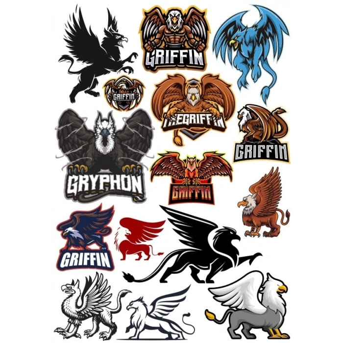 Griffon Sticker Set 9 Parça Telefon, Tablet, Defter, Laptop Sticker