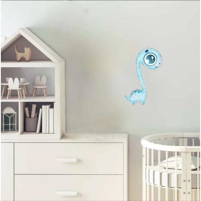 Gülümseyen Dinozor Bebek Stickerı