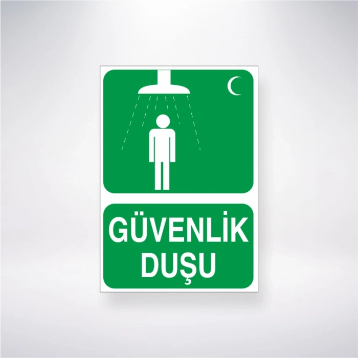 Güvenlik Duşu Sticker 20X28 Cm