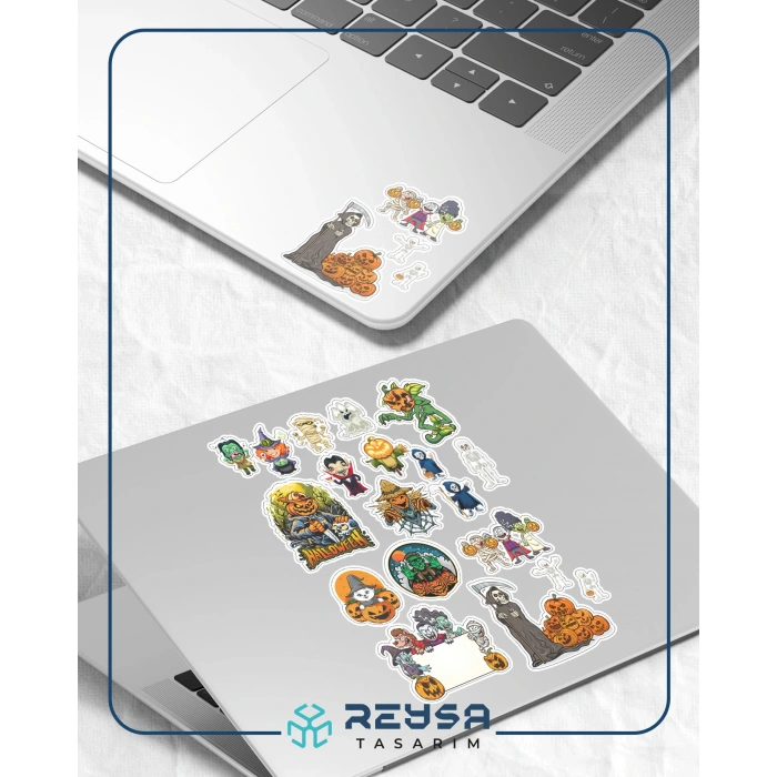 Hallowen Sticker Set 6 24 Parça Telefon, Tablet, Defter, Laptop Sticker