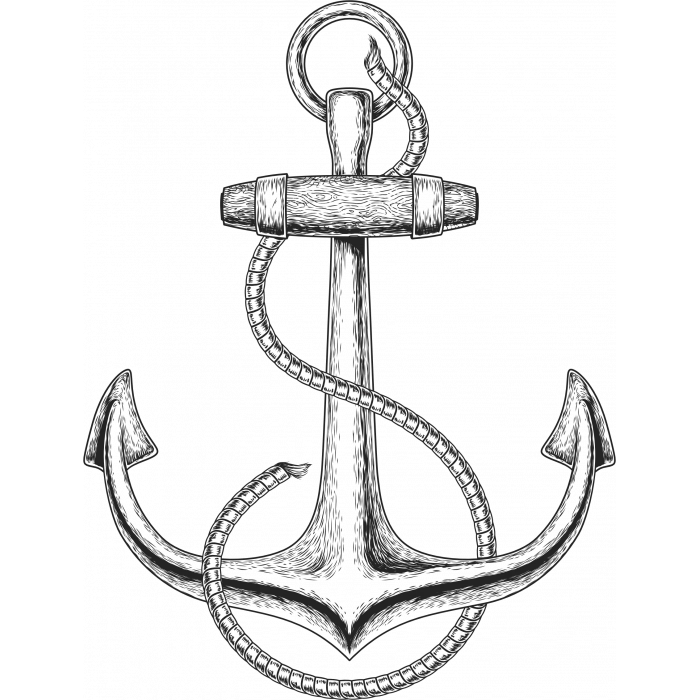 Çapa Sticker 10x10 cmRenkli Sticker