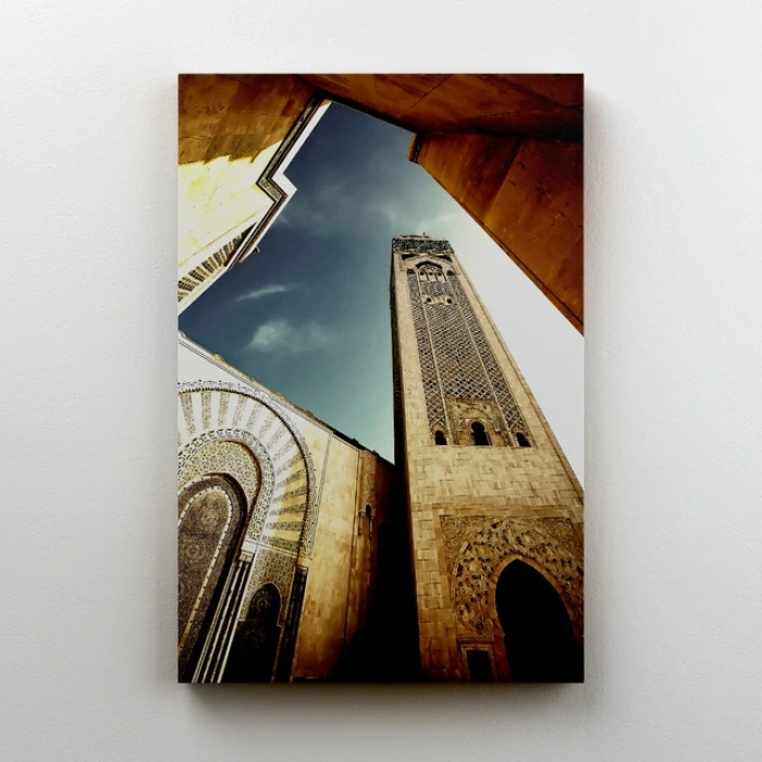 Hassan II Camii Minare Kanvas Tablo