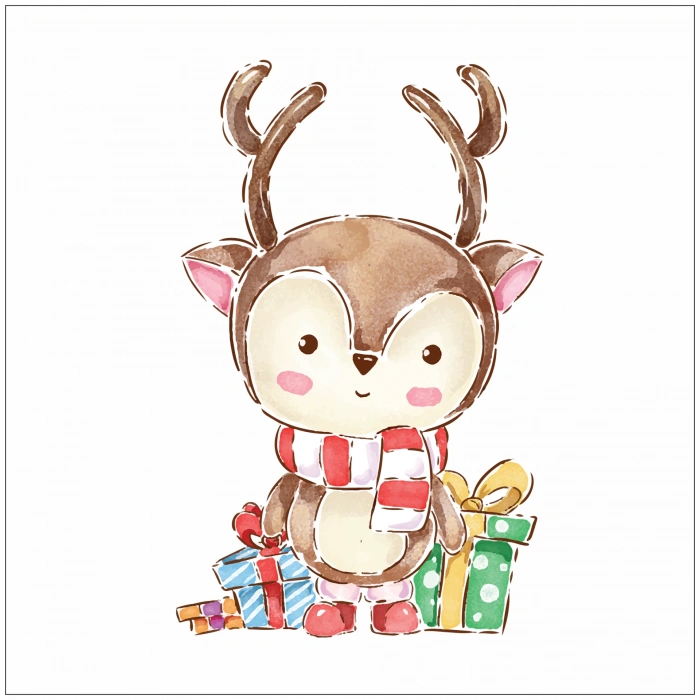 Hediye Geyik Sticker