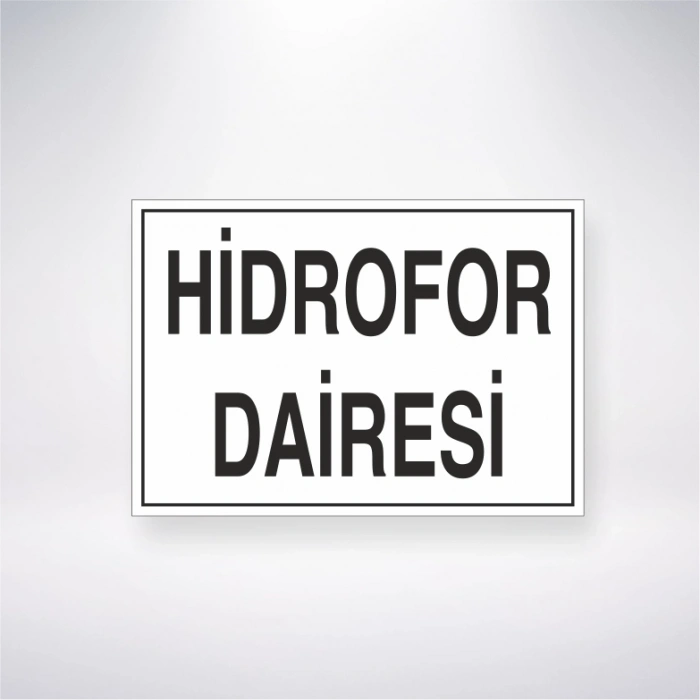 Hidrofor Dairesi Sticker 20X28 Cm