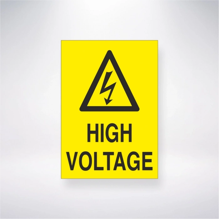 High Voltage Sticker 20X28 Cm