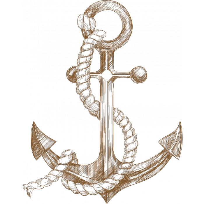 Çapa 3 Sticker 10x10 cmRenkli Sticker