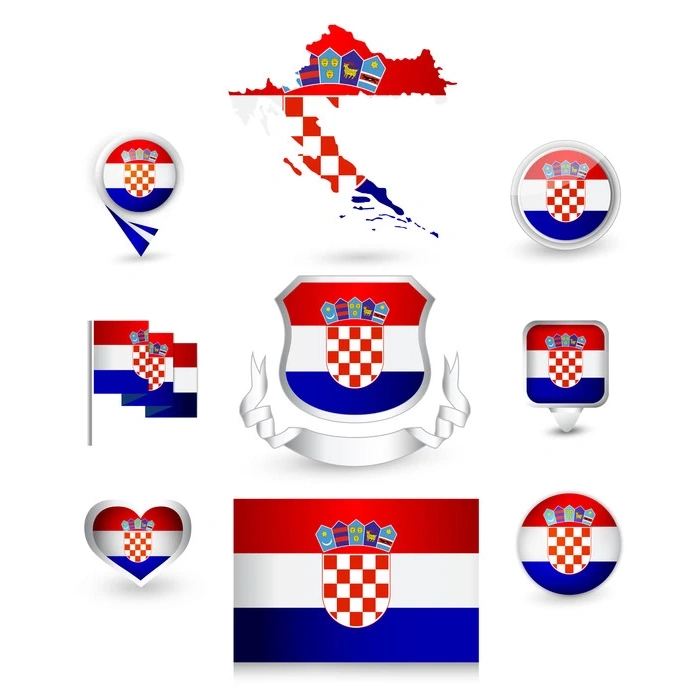 Hırvatistan Sticker Set