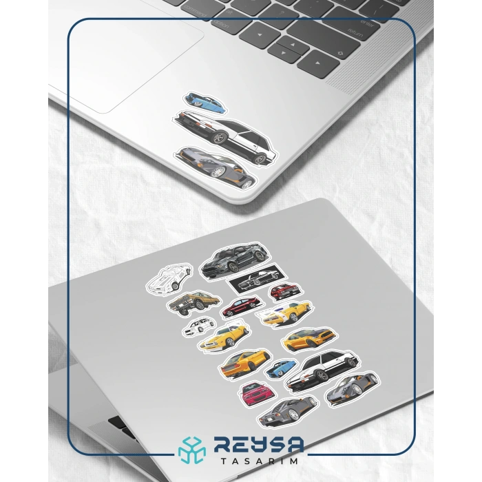 Hızlı Arabalar Sticker Set