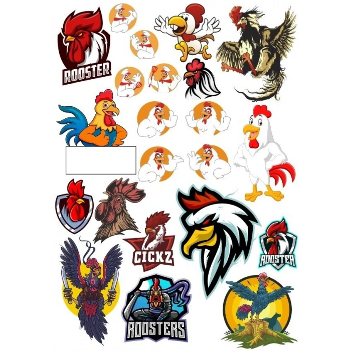 Horoz Sticker Set-7 19 Parça Telefon, Tablet, Defter, Laptop Sticker