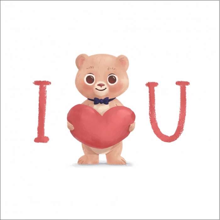 I love You Ayıcık Sticker