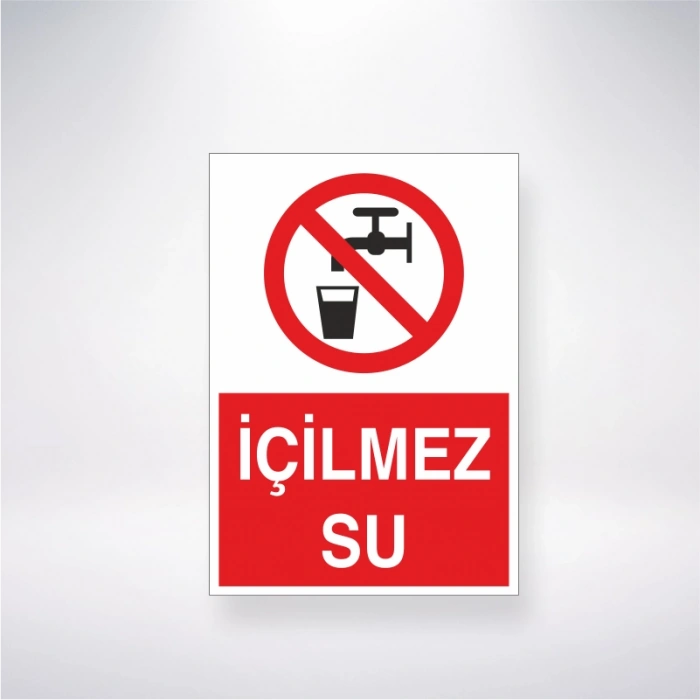 İçilmez Su Sticker 20X28 Cm