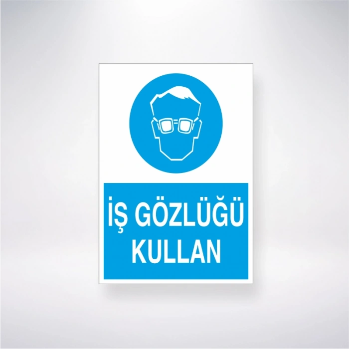İş Gözlüğü Kullan Sticker 20X28 Cm