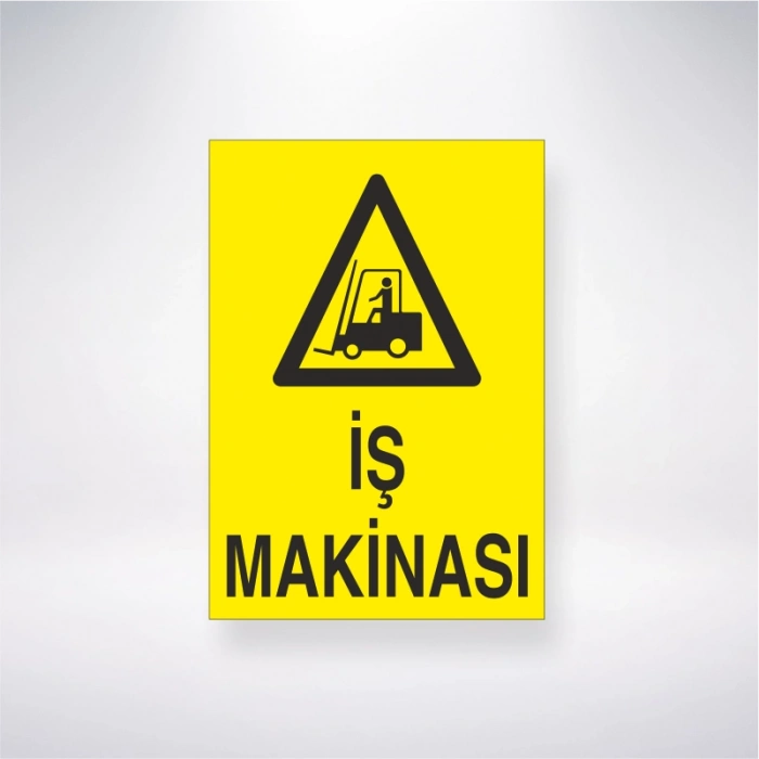 İş Makinasi Sticker 20X28 Cm