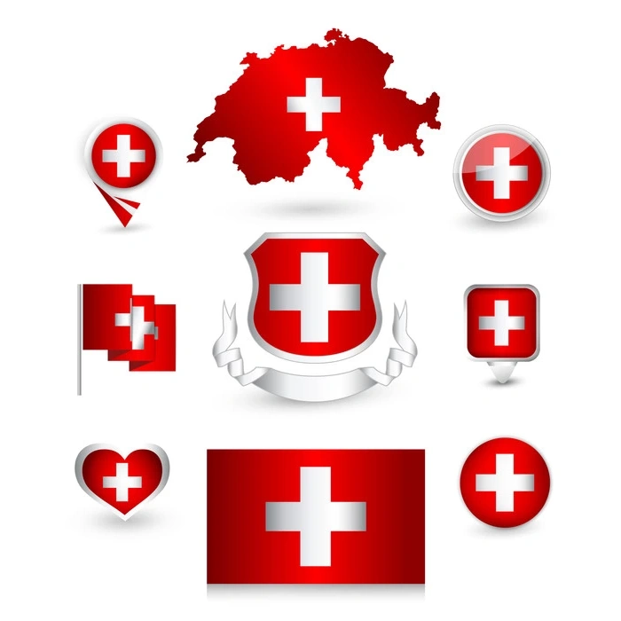 İsviçre Sticker Set