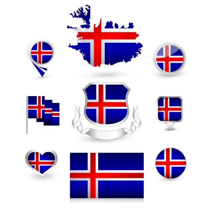 İzlanda Sticker Set