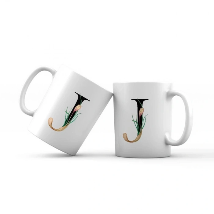 J Harfi Yeşil Dallı Kupa