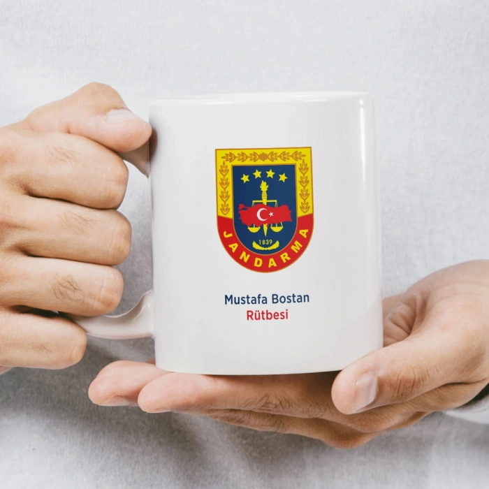 Jandarma İsme ve Rütbeye Özel Kupa