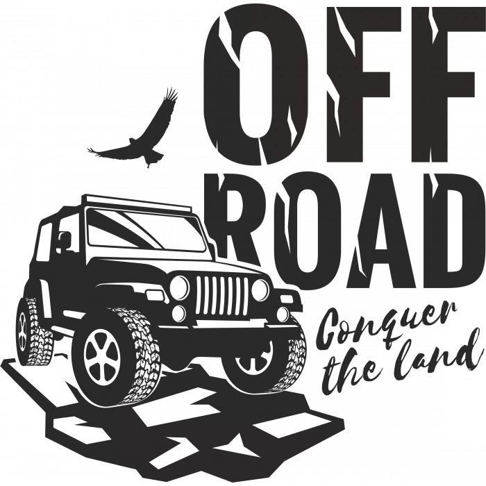 Off ROad Sticker 2 Sticker 10x10 cmRenkli Sticker