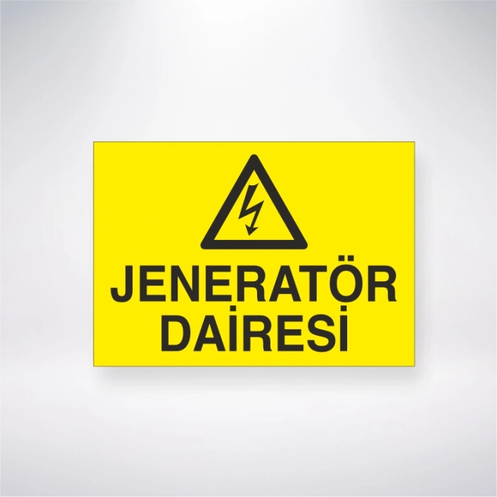Jeneratör Dairesi Sticker 20X28 Cm