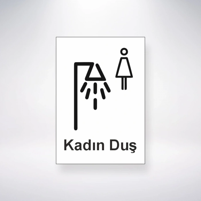 Kadın Duş Sticker 20X28 Cm