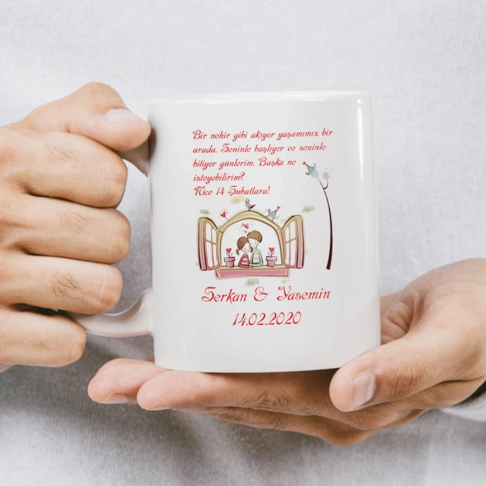 Kahve Fincanında Aşk Sevgili Kupası