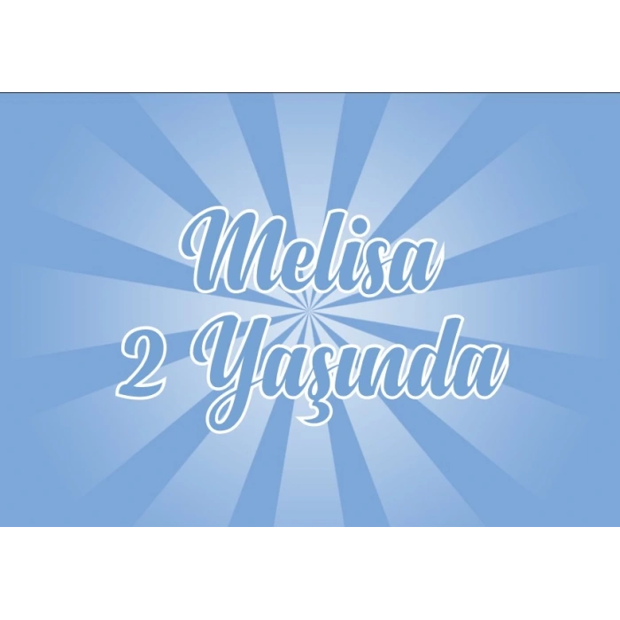 Lacivert Doğum Günü Afişi 100X150 cm