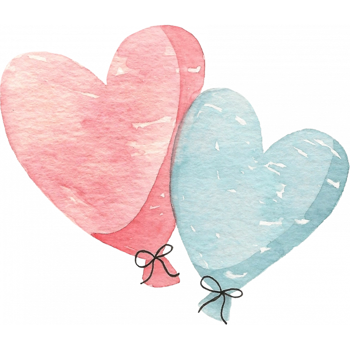 Kalp Balonlar Duvar Stickerı