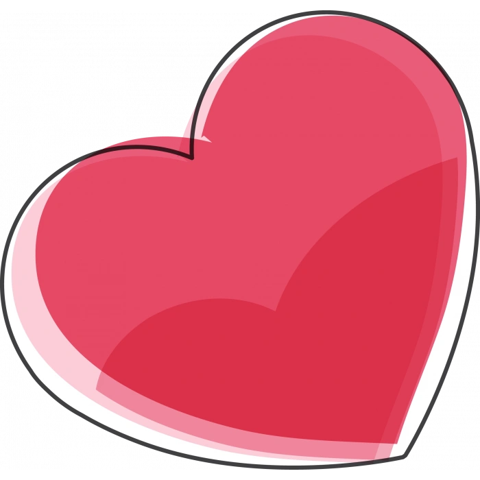 Kalp Duvar Stickerı