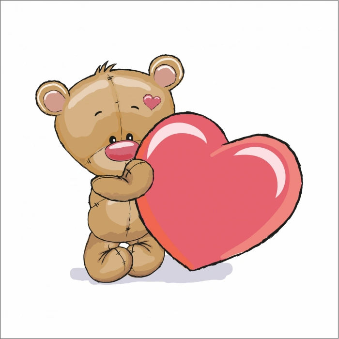 Kalpli Ayıcık ÇocukOdası Stikcer