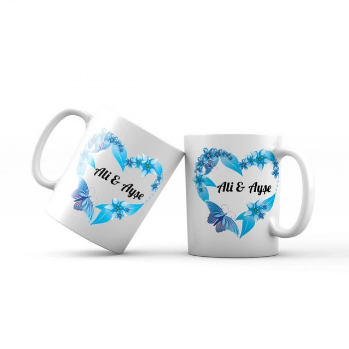 Kalpli İsme Özel Kupa