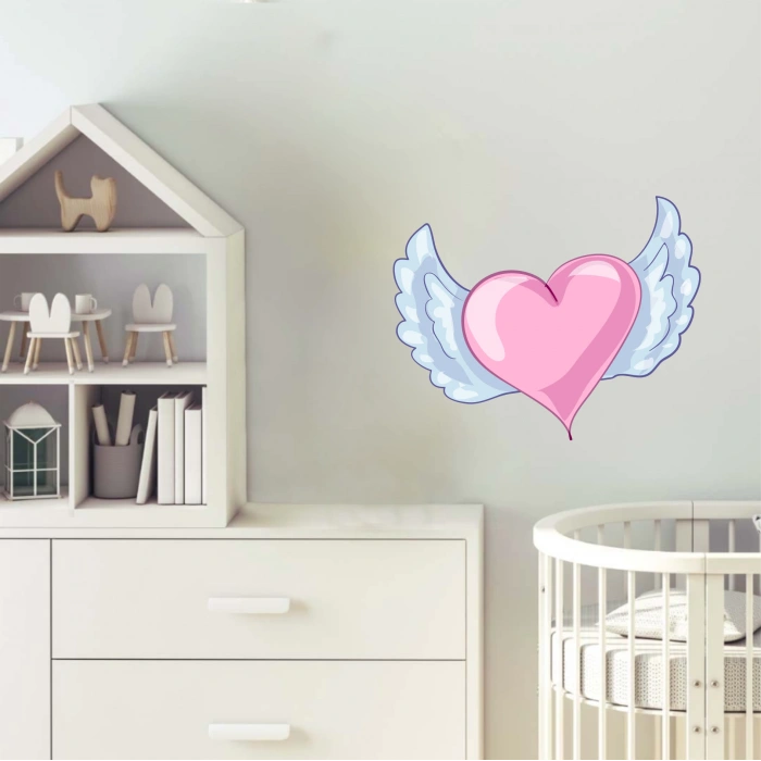 Kanatlı Kalp Sticker
