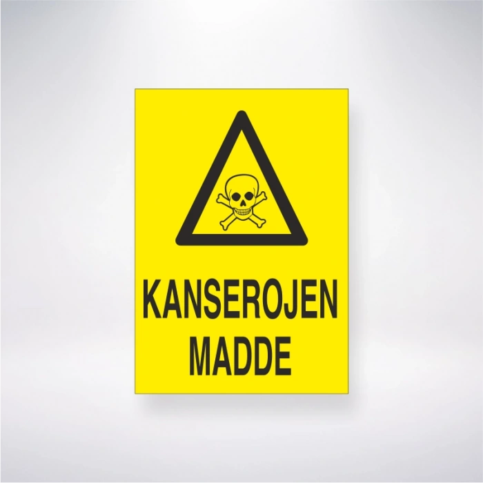 Kanserojen Madde Sticker 20X28 Cm