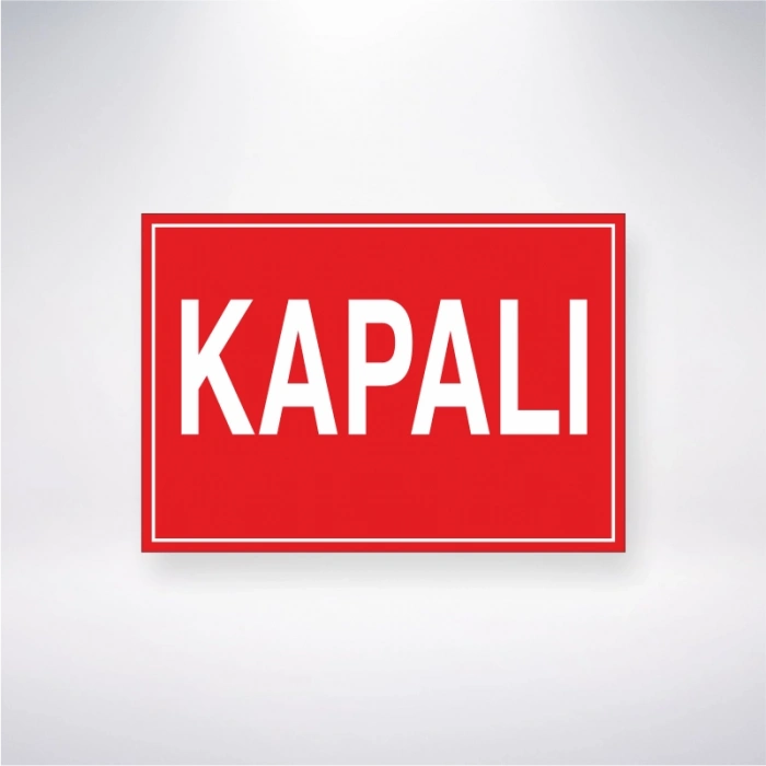 Kapalı Sticker 20X28 Cm