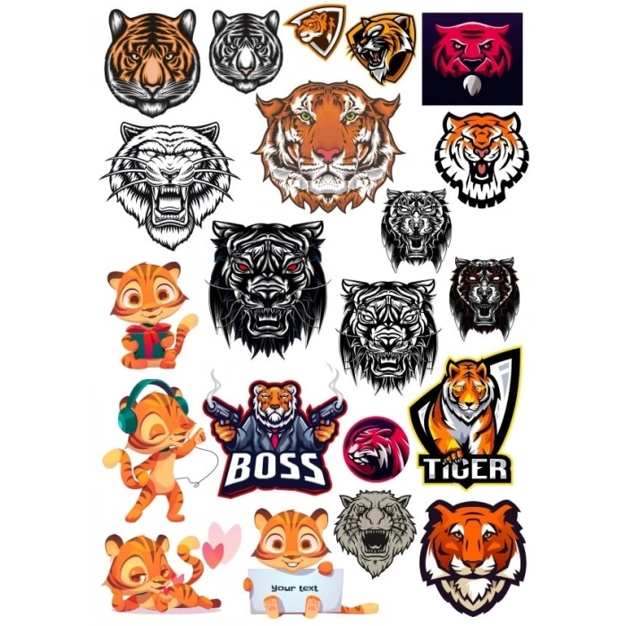 Kaplan Sticker Set 11 20 Parça Telefon, Tablet, Defter, Laptop Sticker