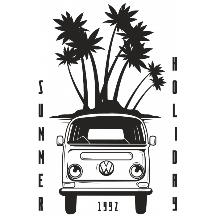 kARAVAN ve Tatil Sticker 10x10 cmRenkli Sticker