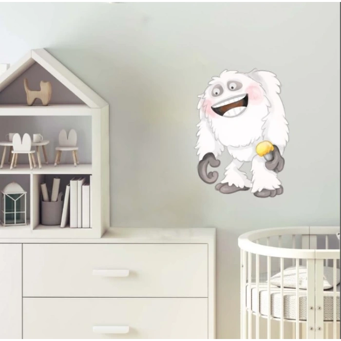 Karlı Canavar Yeti Çocuk Odası Stickerı