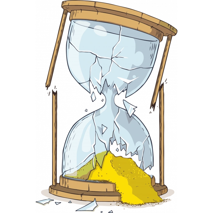 Kum Saati Sticker 10x10 cmRenkli Sticker