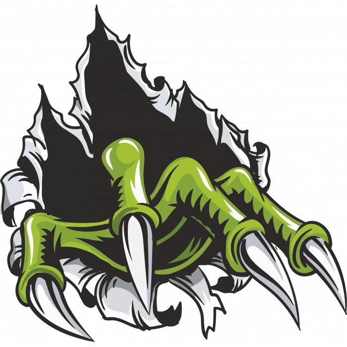 Pençe Sticker 10x10 cmRenkli Sticker