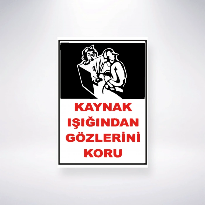 Kaynak Işığından Gözlerini Koru Sticker 20X28 Cm